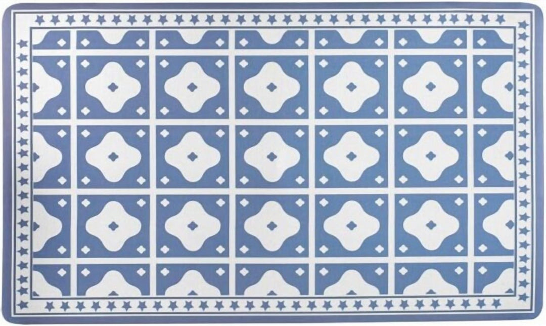 Absorbent Bath Floor Mat 45 x 75 cm with Non Slip Rubber Base