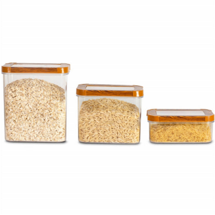 1.8 L Food Storage Box Set of 3 with Clip Lids for Soup and Stew