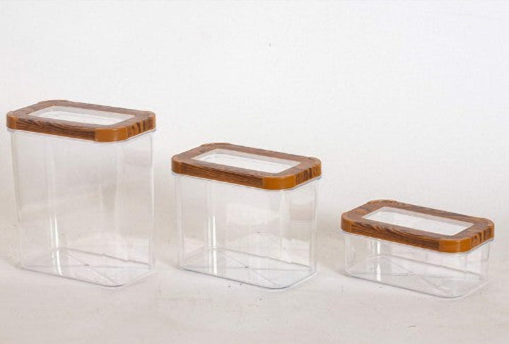 1.8 L Food Storage Box Set of 3 with Clip Lids for Soup and Stew