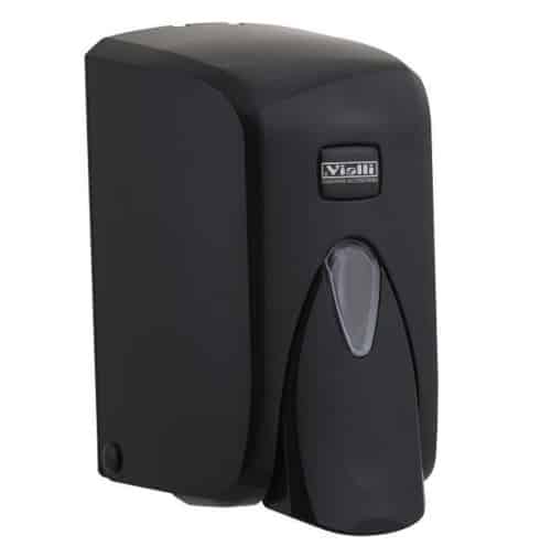 Vialli soap dispenser 500 ml black front view