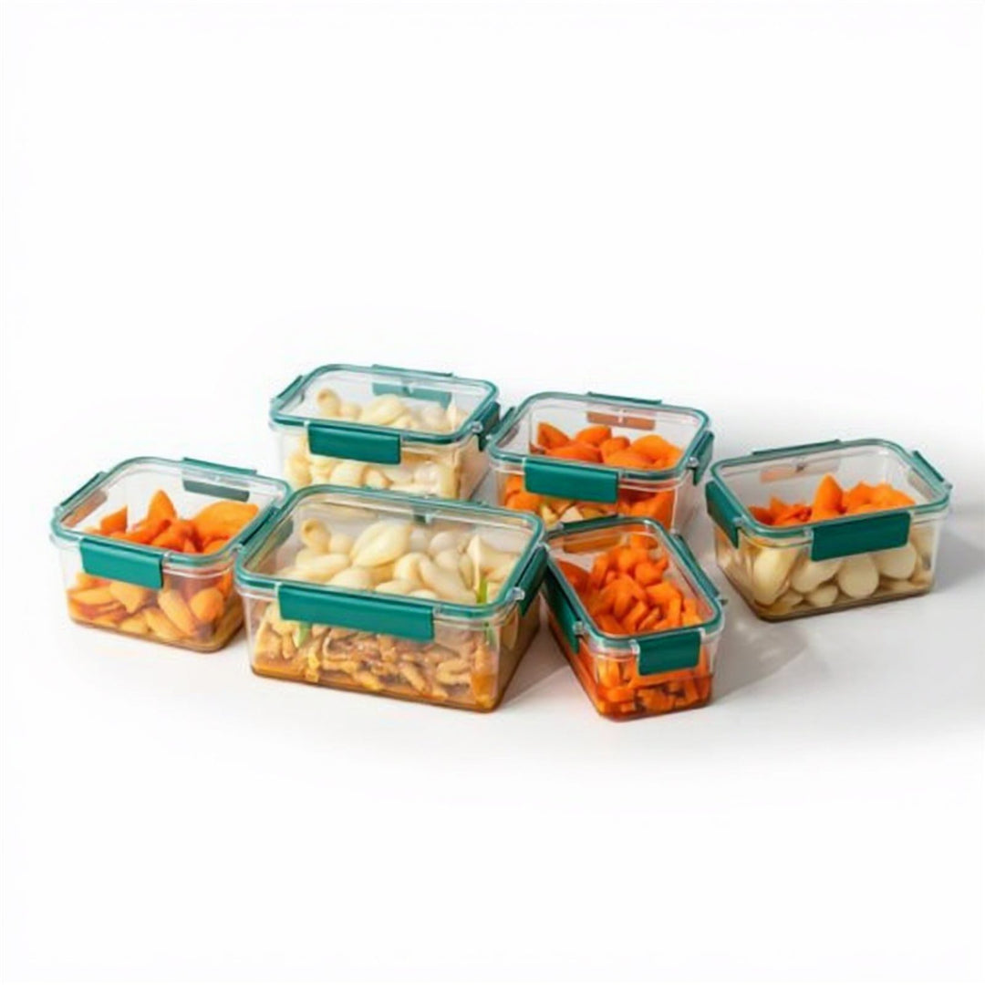 Plastic Lunch Box Set of 3 Pieces, One Box for Each Person