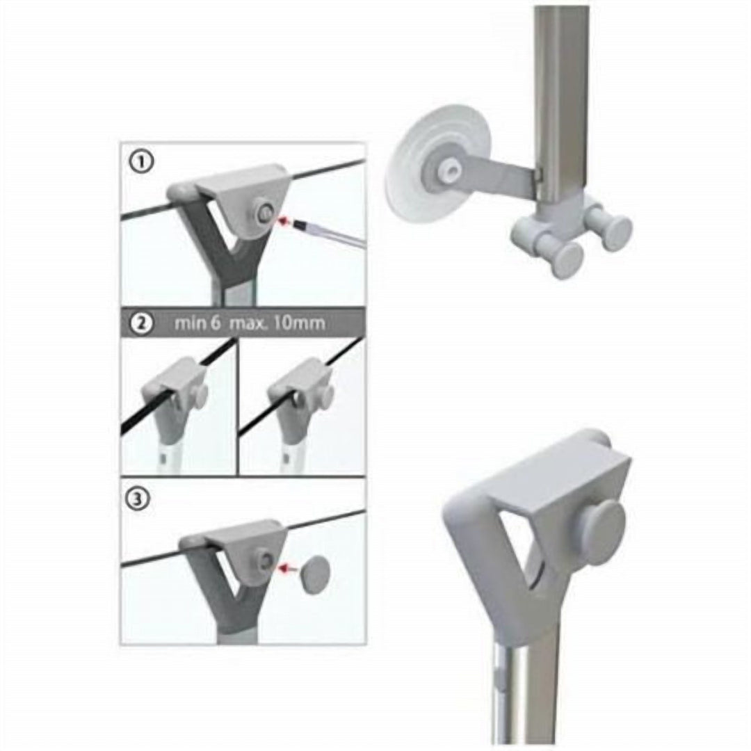 Lightweight 3 Tier Shower Caddy, Height Adjustable, No Nails