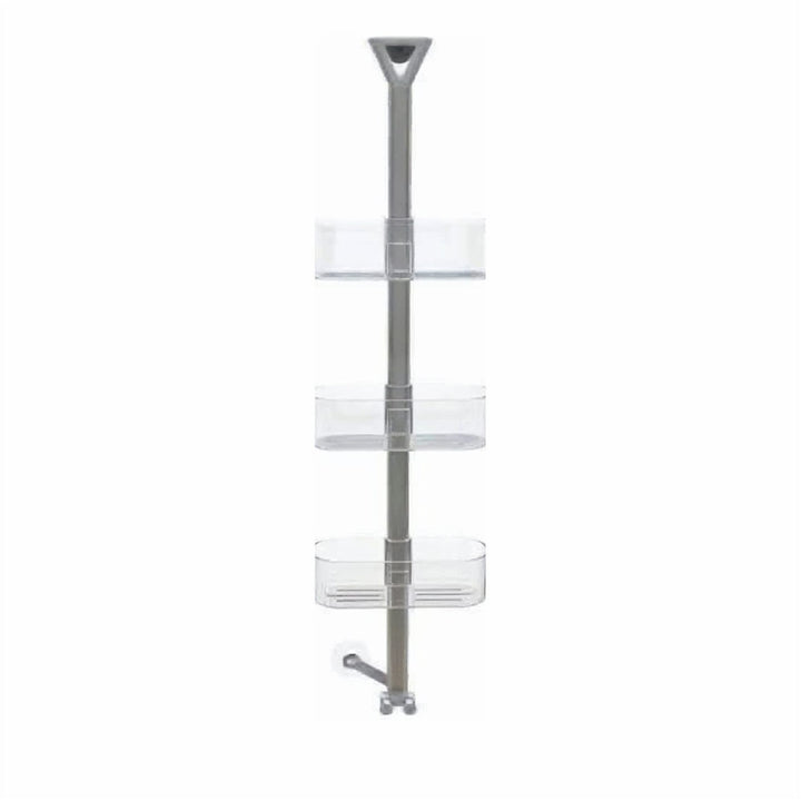 Lightweight 3 Tier Shower Caddy, Height Adjustable, No Nails