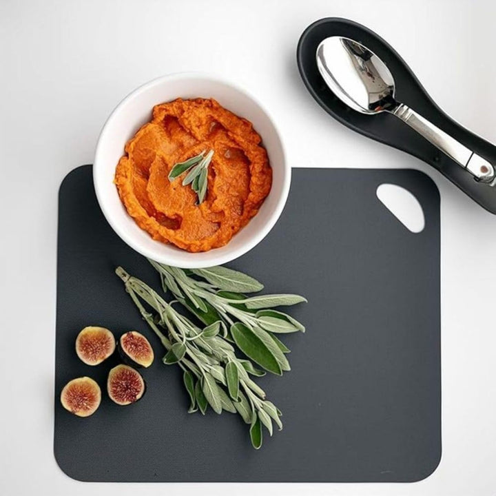 BPA Free Silicone Cutting Board Set of 3, Non Slip Rolling Mats
