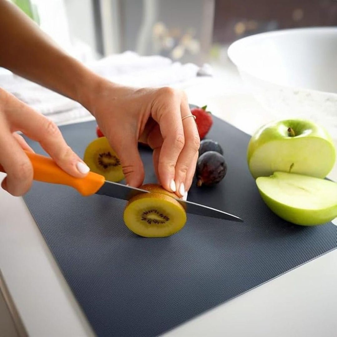 BPA Free Silicone Cutting Board Set of 3, Non Slip Rolling Mats