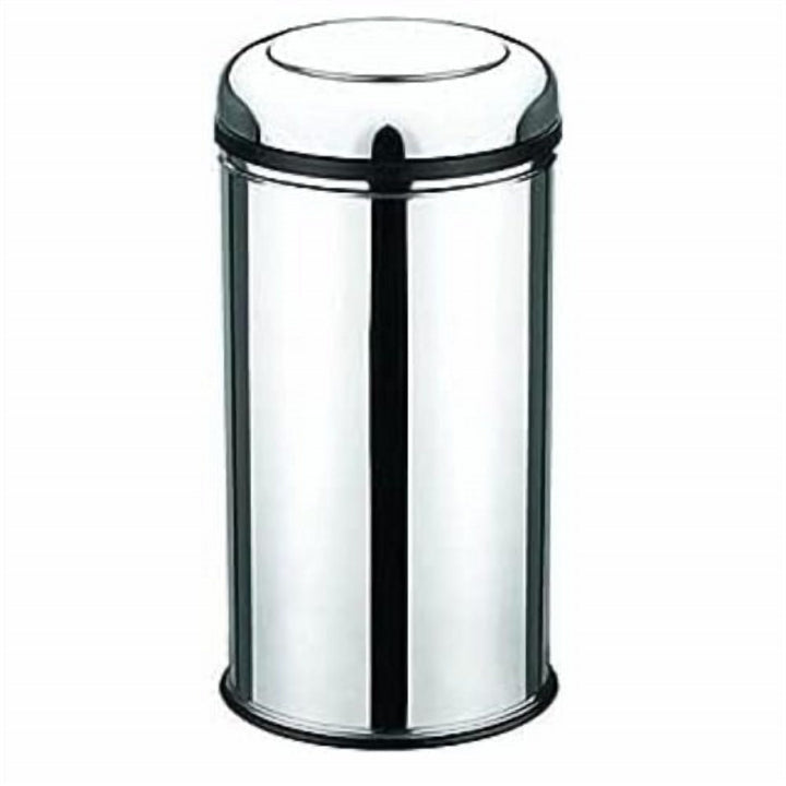 Silver Swing Lid Waste Bin for the Bathroom or Bedroom