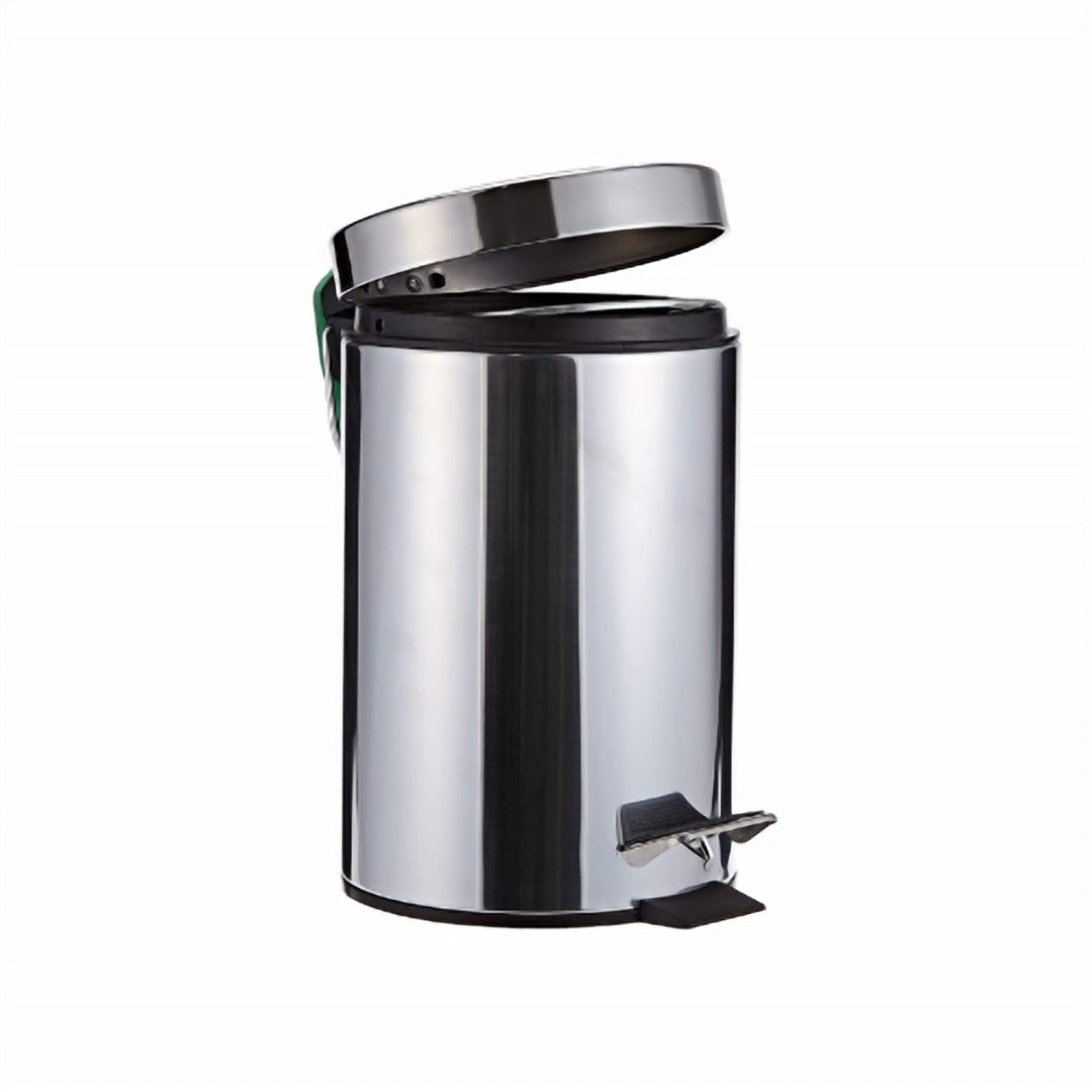 Stainless Steel Pedal Trash Can with Lift-Out Plastic Bucket