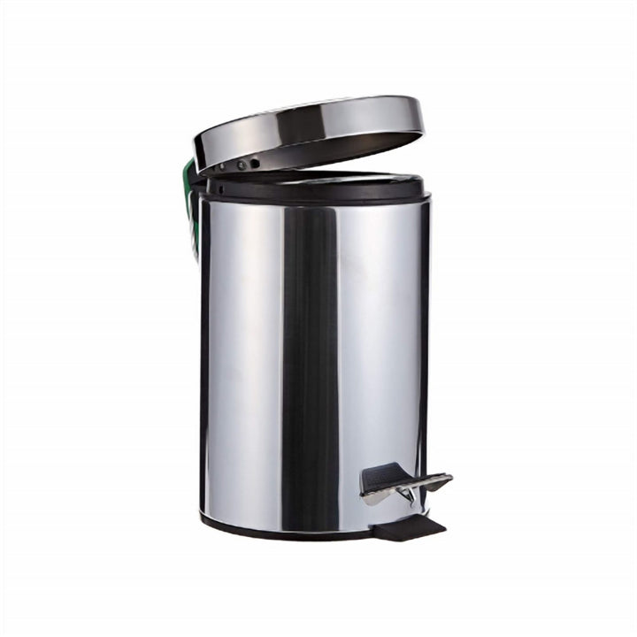 Stainless Steel Pedal Trash Can with Lift-Out Plastic Bucket