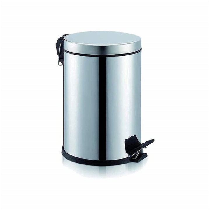 Stainless Steel Pedal Trash Can with Lift-Out Plastic Bucket