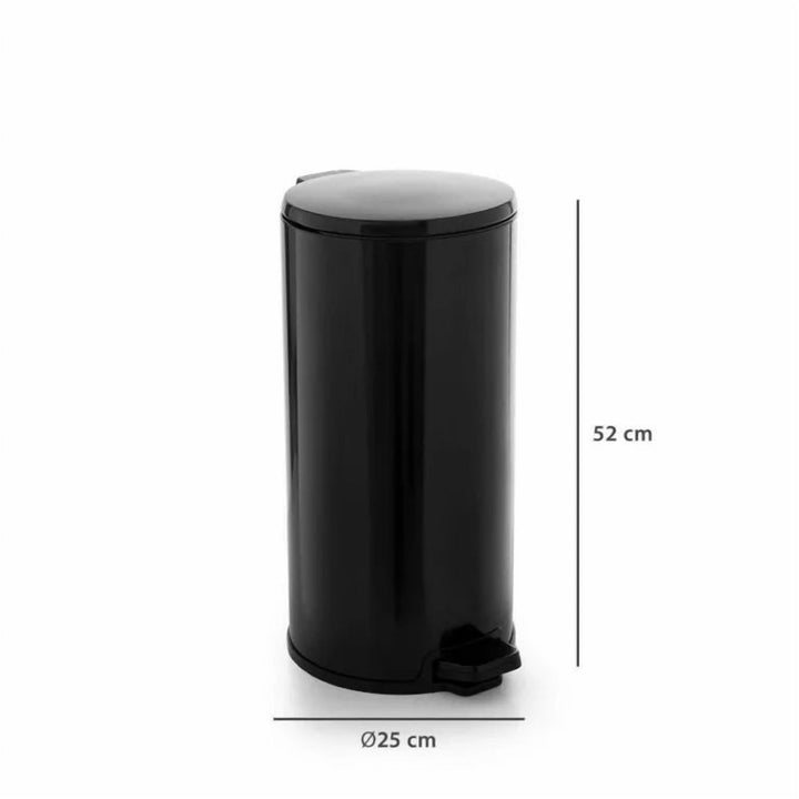 20 L Stainless Steel Pedal Bin with Soft Close Lid, Made in Turkey