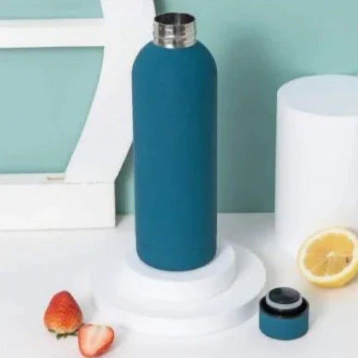 Red Stainless Steel Sports Water Bottle with Leakproof Lid