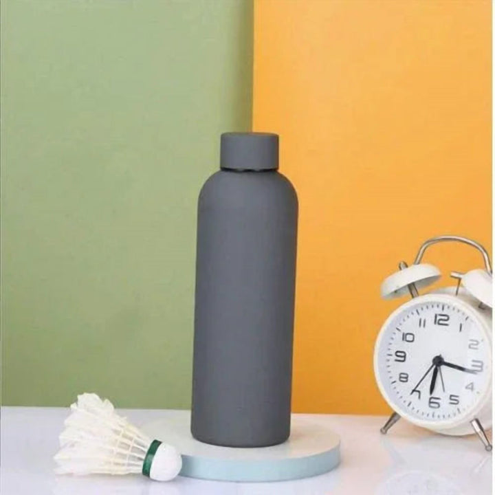 Red Stainless Steel Sports Water Bottle with Leakproof Lid