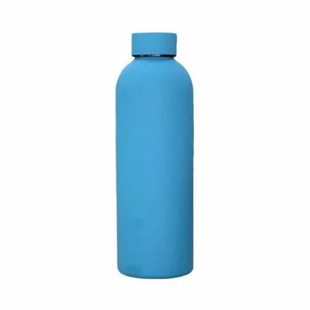 Red Stainless Steel Sports Water Bottle with Leakproof Lid