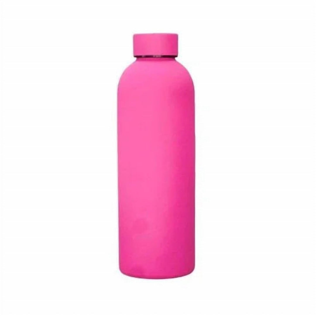 Red Stainless Steel Sports Water Bottle with Leakproof Lid