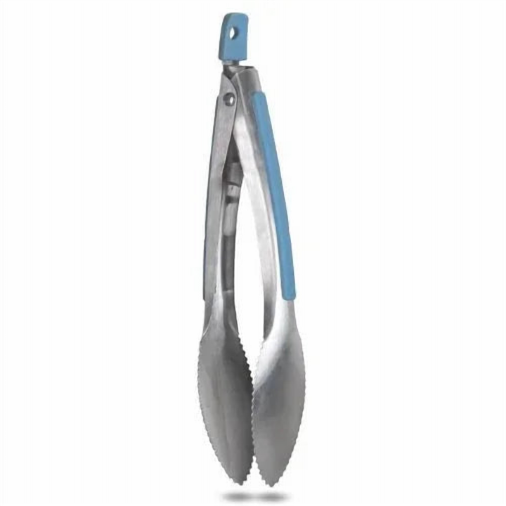 Stainless Steel Kitchen Tongs 33 cm with Non-Slip Silicone Grip