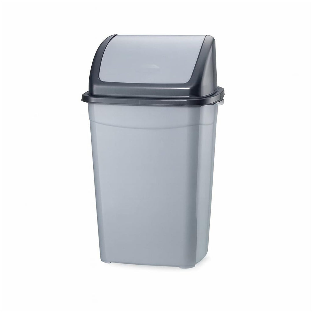 26 L Swing Top Kitchen Bin with Self Closing Lid, Traps Odors