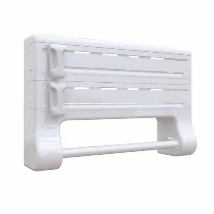 3 in 1 Kitchen Roll Holder with Cutter for Foil and Cling Film
