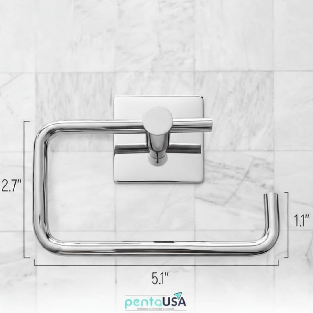 Stainless Steel Wall Mounted Toilet Paper Holder with Open Arm