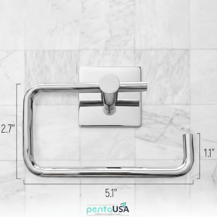 Stainless Steel Wall Mounted Toilet Paper Holder with Open Arm