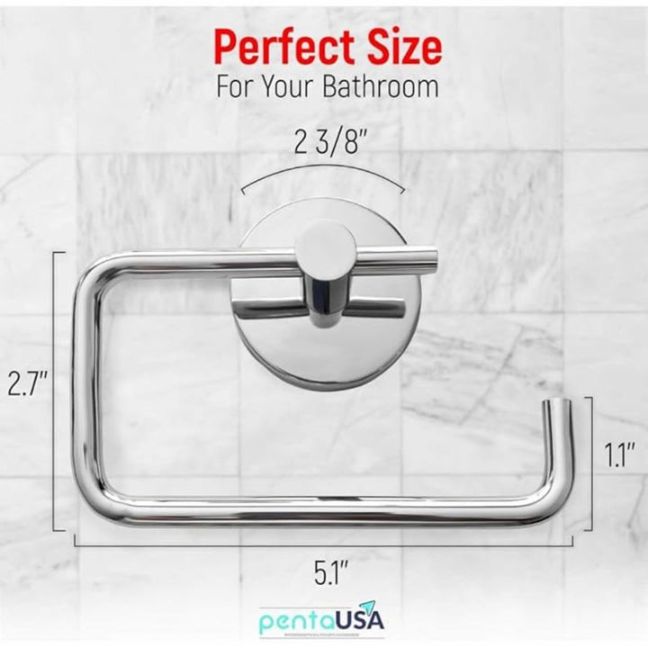 Stainless Steel Wall Mounted Toilet Paper Holder with Open Arm