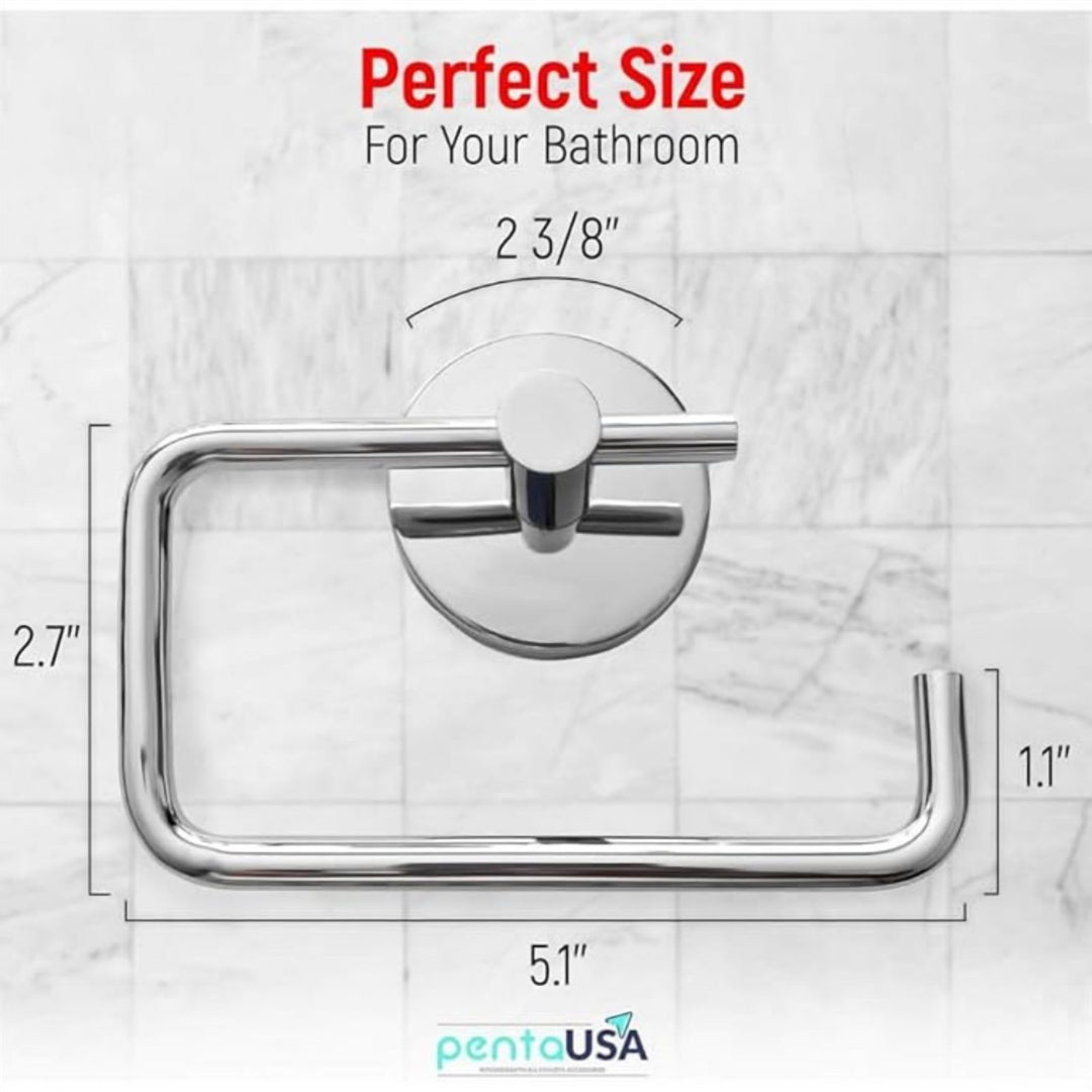 Stainless Steel Wall Mounted Toilet Paper Holder with Open Arm