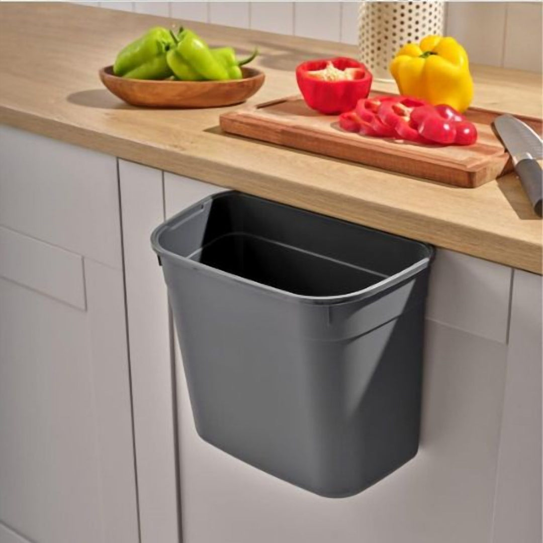 Hanging Under-Sink Trash Can for Cabinet Doors, No Bending Required
