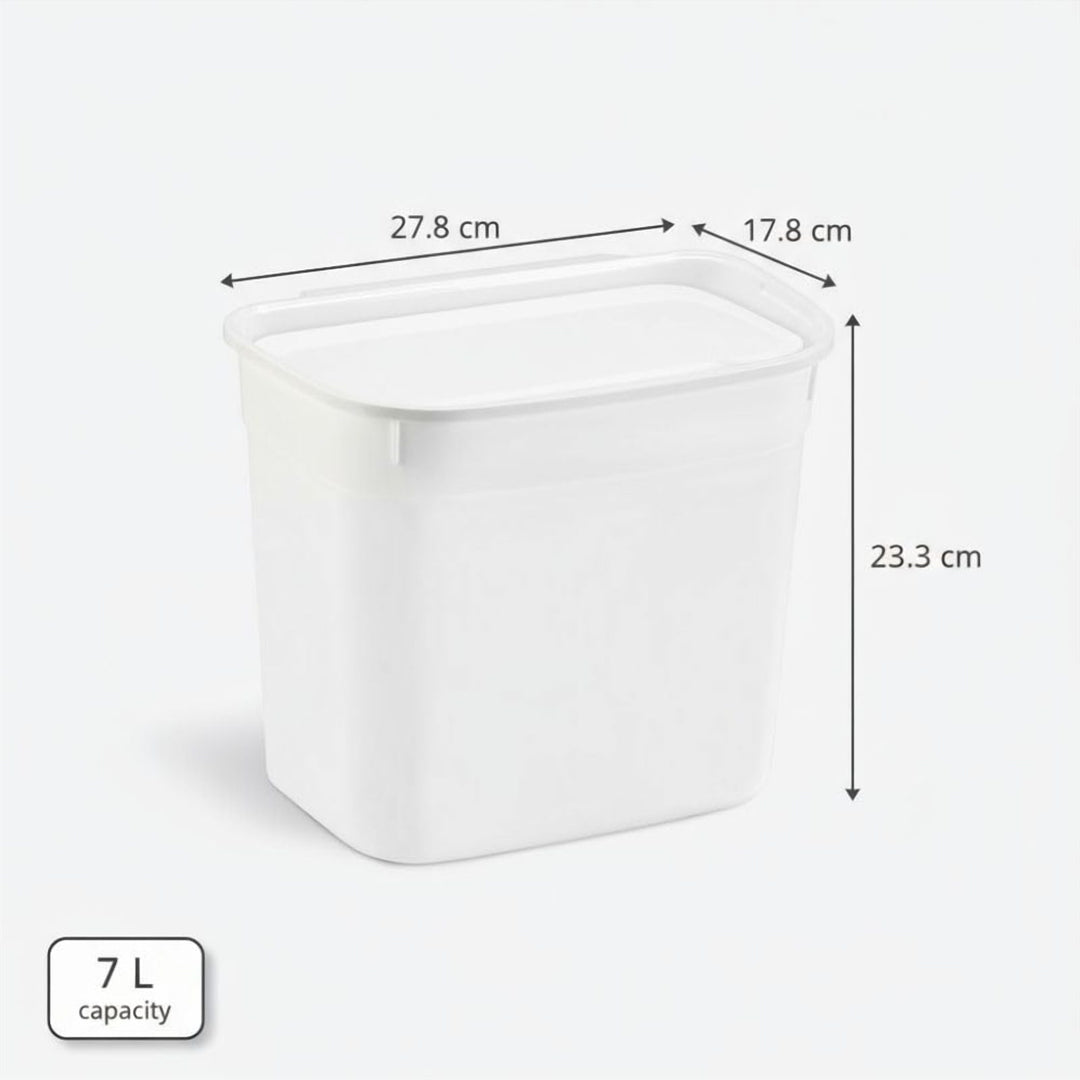 Hanging Under-Sink Trash Can for Cabinet Doors, No Bending Required