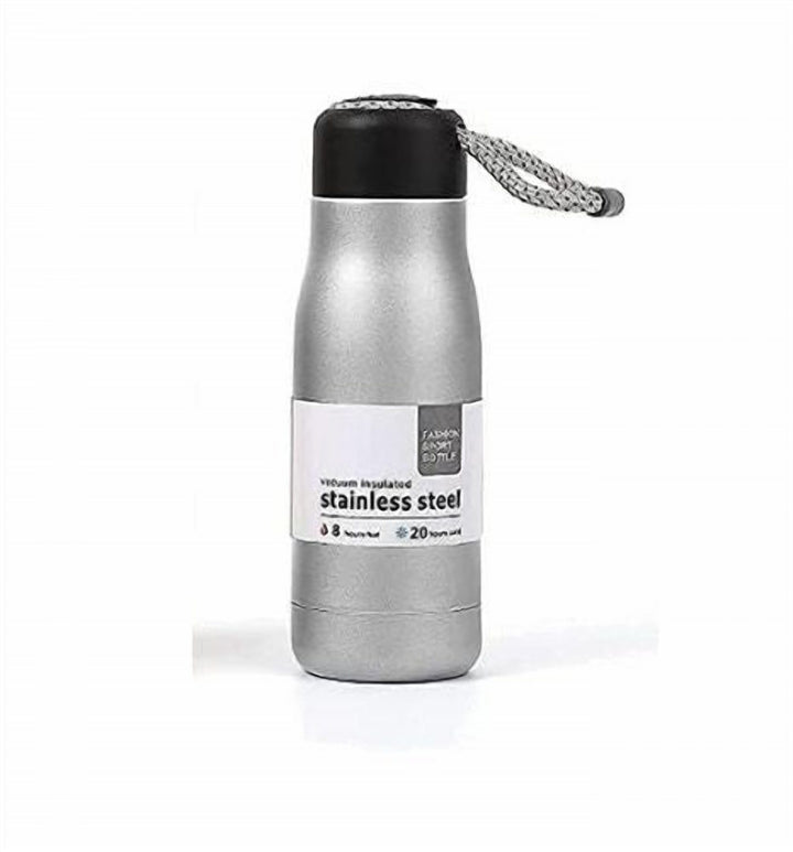 Double Wall Steel Water Bottle with One Hand Flip Lid