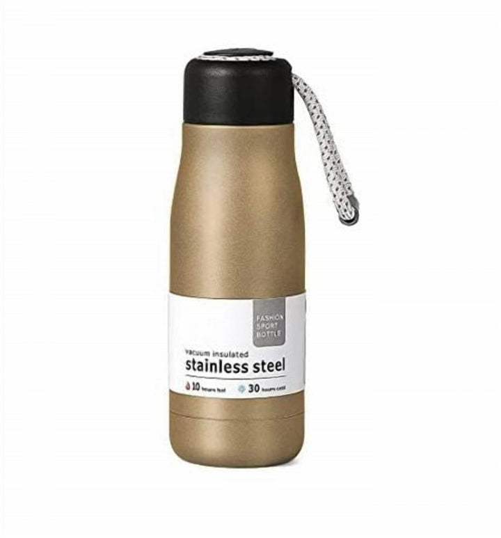 Double Wall Steel Water Bottle with One Hand Flip Lid